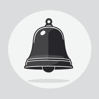 Cartoon bell minimalist clip art illustration vector