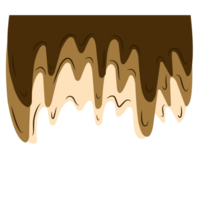 Melting chocolate drip png