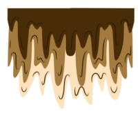 Melting chocolate drip png