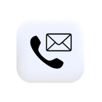 Contact us icon. Communication icon png