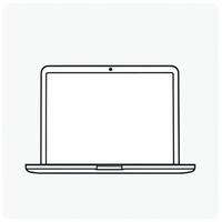 Laptop notebook clip art illustration vector