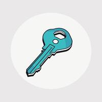 Key icon illustration minimalist design vector