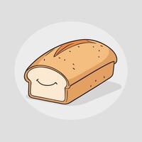 Freshly baked bread cartoon illustration artwork vector