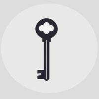 Key icon illustration minimalist design vector