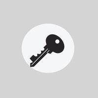 Key icon illustration minimalist design vector