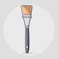 Flat cartoon style paint brush illustration design vector