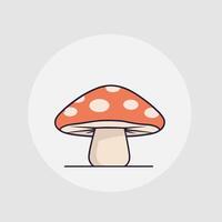 Cartoon mushroom illustration art vector