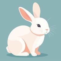 Rabbit cartoon illustration clip art design vector