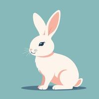 Rabbit cartoon illustration clip art design vector