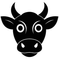 Strong Bull Head Illustrations - Ideal for Sports Team Logos, Steakhouse Branding, and Western-Themed Decor vector