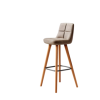 bar stoel met houten poten en stoel Aan een transparant achtergrond png