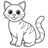 Adorable Cute Cat Illustrations - Perfect for Greeting Cards, Children's Books, and Fashionable Apparel vector