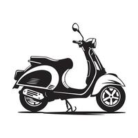 Scooter Image, Design, Art on White background vector