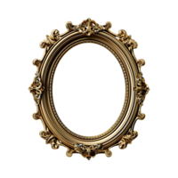 golden frame on transparent background png