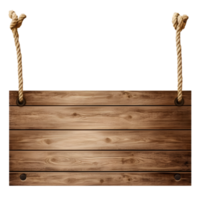 wooden sign hanging on a rope png