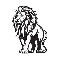 The lion animals illustration vector