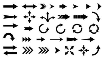 Arrow icon. Big set of flat arrows. Arrow collection. Arrow. Cursor. vector