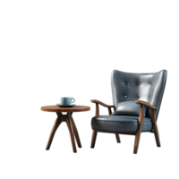 a chair and table on a transparent background png