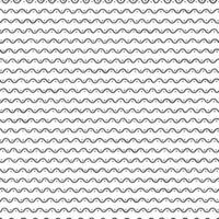 Seamless black and white pattern with waves. Minimalistic design vector