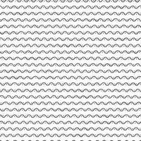 Seamless black and white pattern with waves. Minimalistic design vector