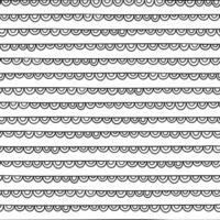 Stylish monochrome doodles. Seamless pattern vector