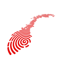 Norvegia carta geografica nel un' linea modello. stilizzato semplice carta geografica 3d, prospettiva, , trasparente sfondo png