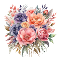 Watercolor Flower Bouquet png