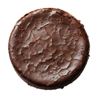 cioccolato torta . gustoso e cremoso cioccolato torta con cioccolato spruzzatori isolato. cioccolato dolce . cioccolato torta superiore Visualizza . cioccolato torta piatto posare isolato png