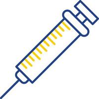 Injection Line Two Color Icon vector