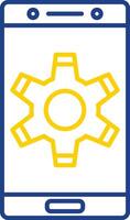 Setting Line Two Color Icon vector
