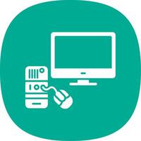 Computing Line Two Color Icon vector