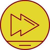 Skip Line Two Color Icon vector