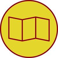 Map Line Two Color Icon vector