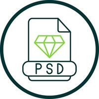 Line Circle Icon vector