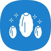 Dates Glyph Curve Icon vector
