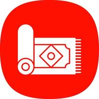 Carpet Glyph Curve Icon vector