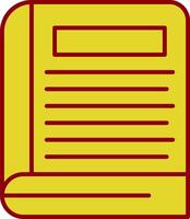 Book Line Two Color Icon vector