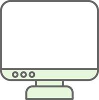 Monitor Fillay Icon vector