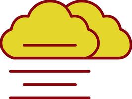 Mist Line Two Color Icon vector