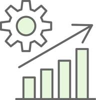 Growth Fillay Icon vector