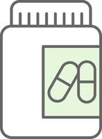 Pill Fillay Icon vector