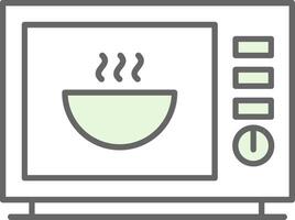 Microwave Fillay Icon vector