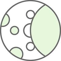 Moon Phase Fillay Icon vector