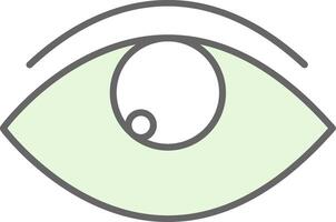 Eye Fillay Icon vector