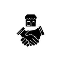 agreement concept line icon. Simple element illustration. agreement concept outline symbol design. vector