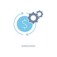 business model concept line icon. Simple element illustration. business model concept outline symbol design. vector