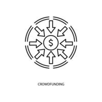 crowdfunding icons set. Set of editable stroke icons. set of crowdfunding vector