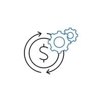 business model concept line icon. Simple element illustration. business model concept outline symbol design. vector