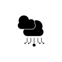 cloud tech concept line icon. Simple element illustration. cloud tech concept outline symbol design. vector