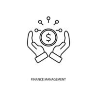 finance management icons set. Set of editable stroke icons. set of finance management vector